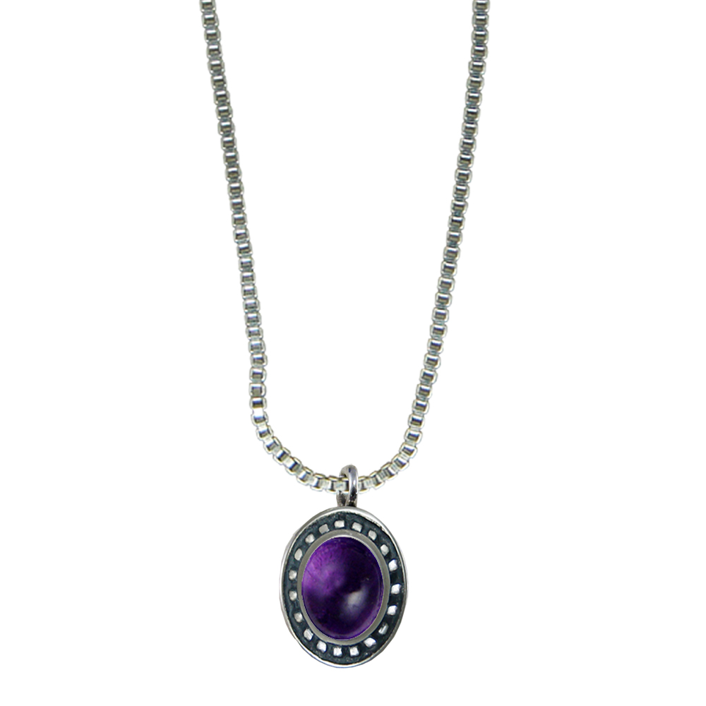 Sterling Silver Little Amethyst Pendant Necklace